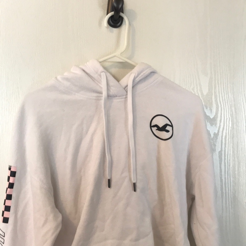 Hollister cropped sweatshirt with hood